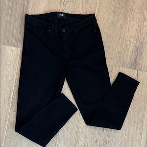 PAIGE Jet Black Slim Fit Jeans